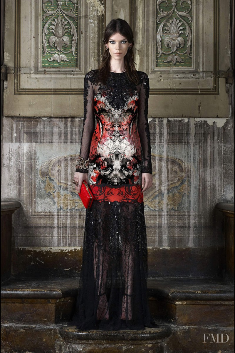 Meghan Collison featured in  the Roberto Cavalli lookbook for Pre-Fall 2013