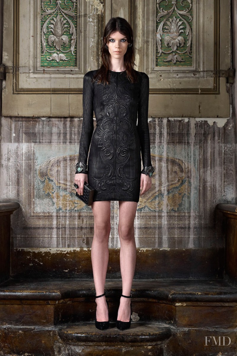 Meghan Collison featured in  the Roberto Cavalli lookbook for Pre-Fall 2013