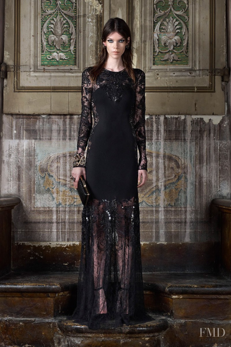 Meghan Collison featured in  the Roberto Cavalli lookbook for Pre-Fall 2013