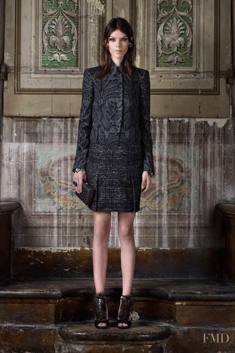 Meghan Collison featured in  the Roberto Cavalli lookbook for Pre-Fall 2013