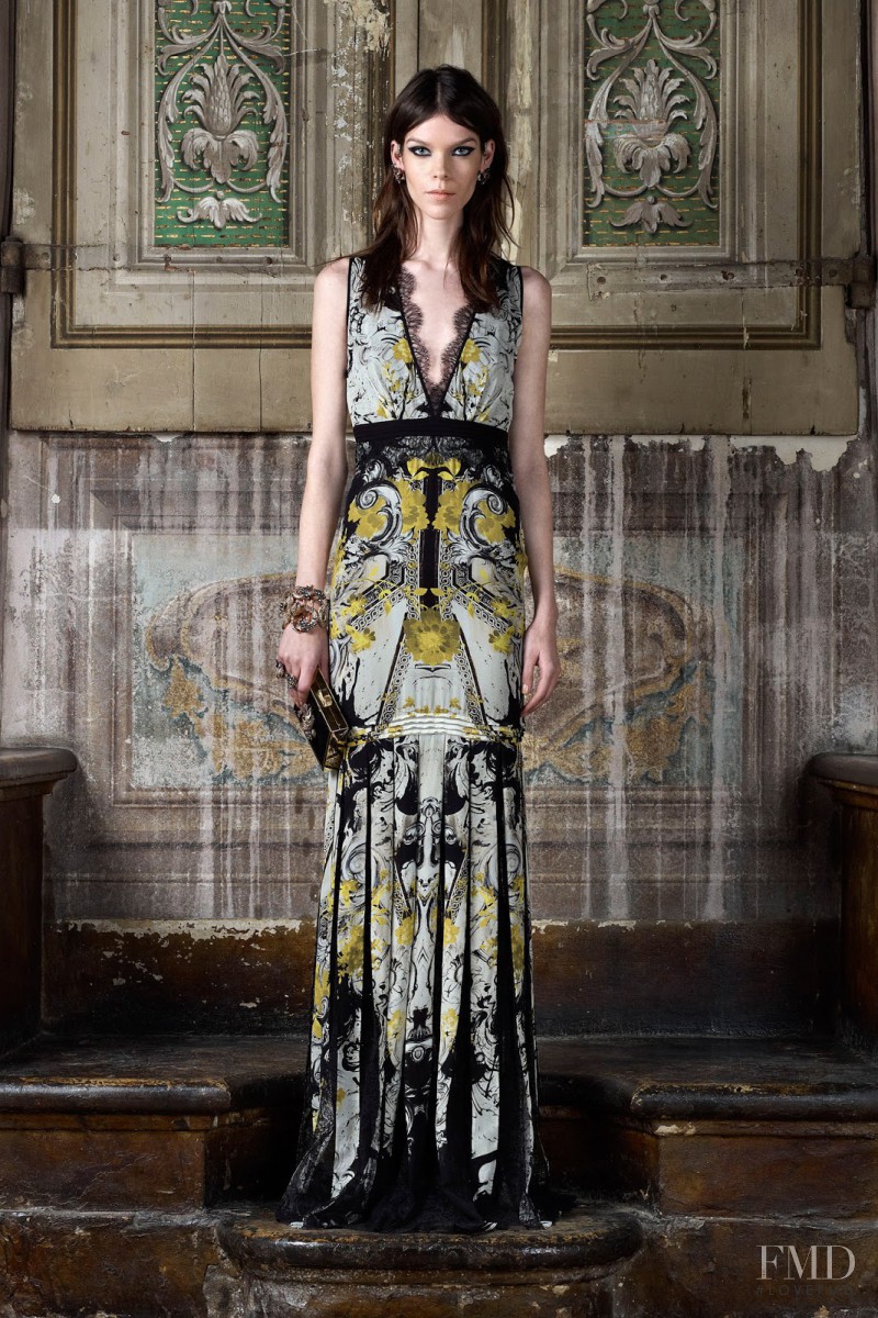 Meghan Collison featured in  the Roberto Cavalli lookbook for Pre-Fall 2013