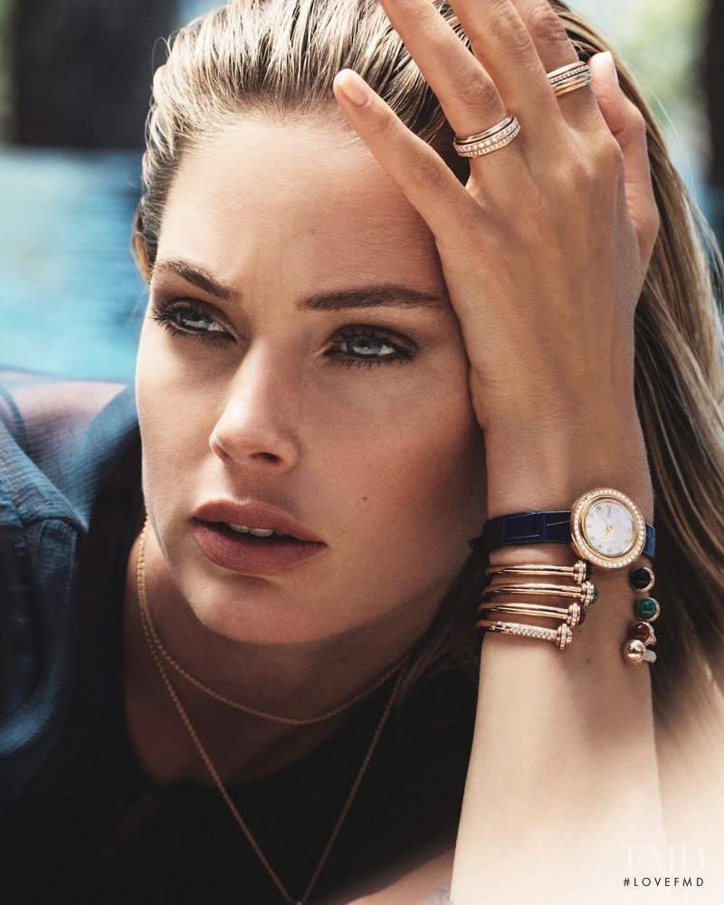 Doutzen Kroes featured in  the Piaget advertisement for Spring/Summer 2018