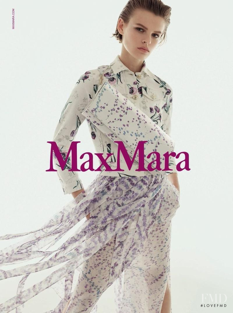 Cara Taylor featured in  the Max Mara advertisement for Spring/Summer 2018