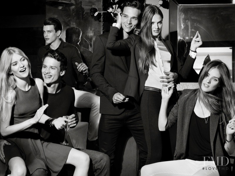 Agne Konciute featured in  the Armani Exchange advertisement for Holiday 2013