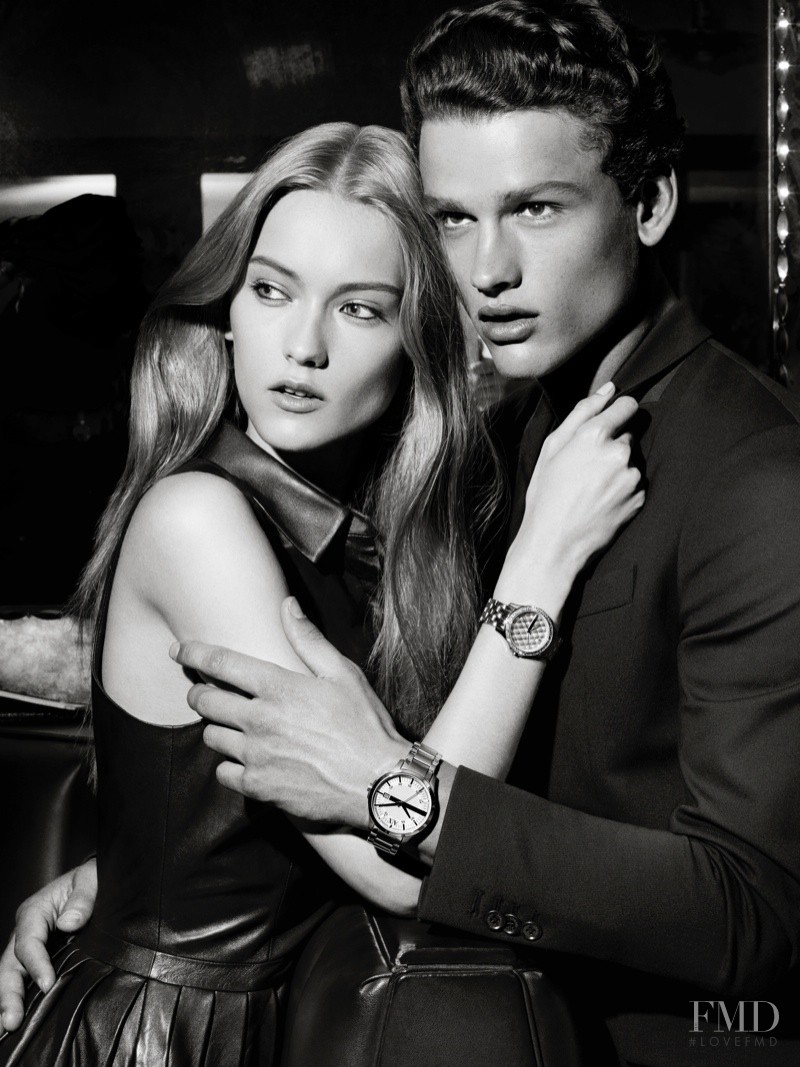 Katerina Ryabinkina featured in  the Armani Exchange advertisement for Holiday 2013