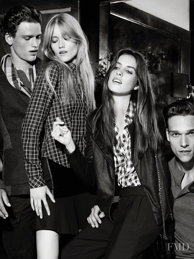 Julia Frauche featured in  the Armani Exchange advertisement for Holiday 2013