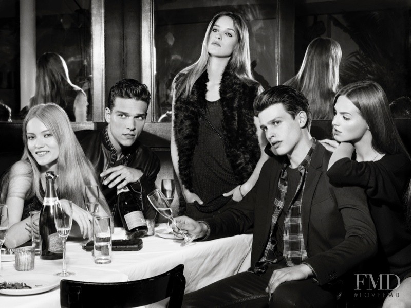 Agne Konciute featured in  the Armani Exchange advertisement for Holiday 2013