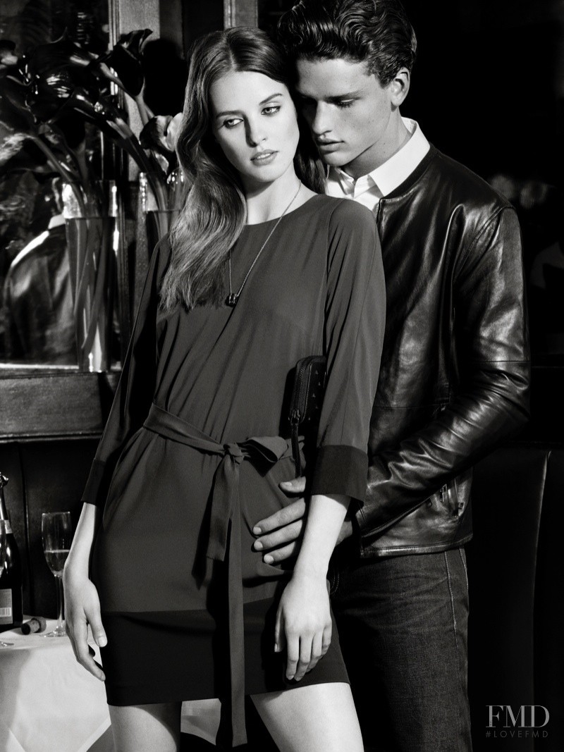 Julia Frauche featured in  the Armani Exchange advertisement for Holiday 2013