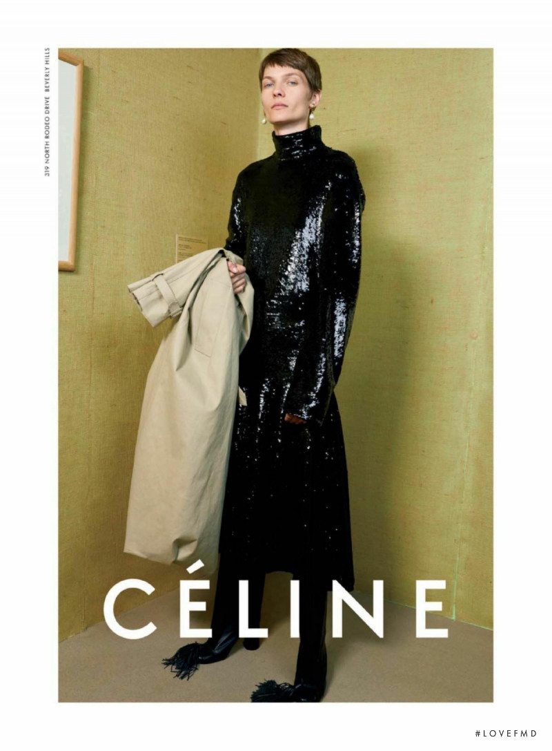 Karolin Wolter featured in  the Celine advertisement for Spring/Summer 2018