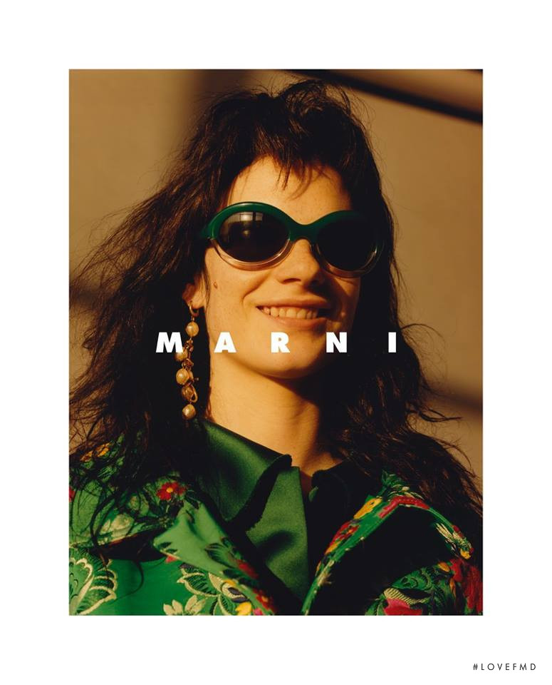 Querelle Jansen featured in  the Marni advertisement for Spring/Summer 2018