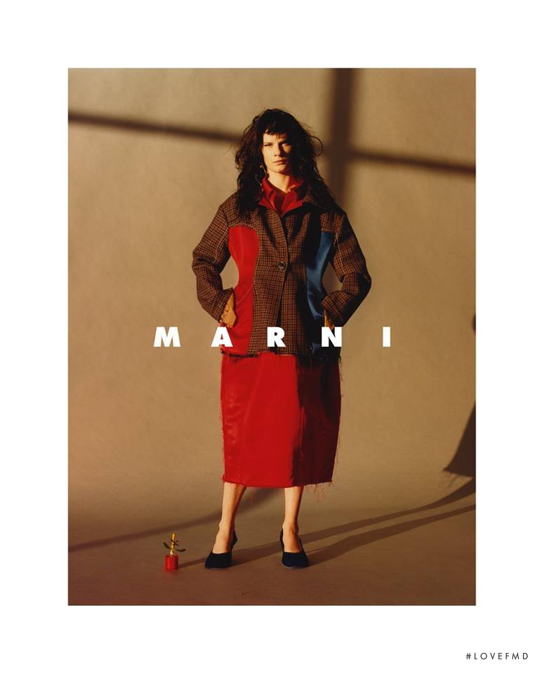 Querelle Jansen featured in  the Marni advertisement for Spring/Summer 2018