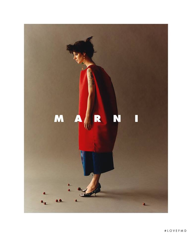 Querelle Jansen featured in  the Marni advertisement for Spring/Summer 2018