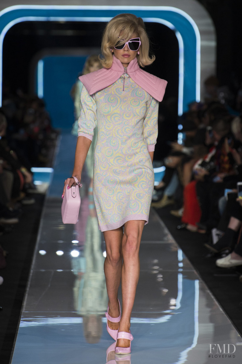 Stella Maxwell featured in  the Moschino fashion show for Autumn/Winter 2018