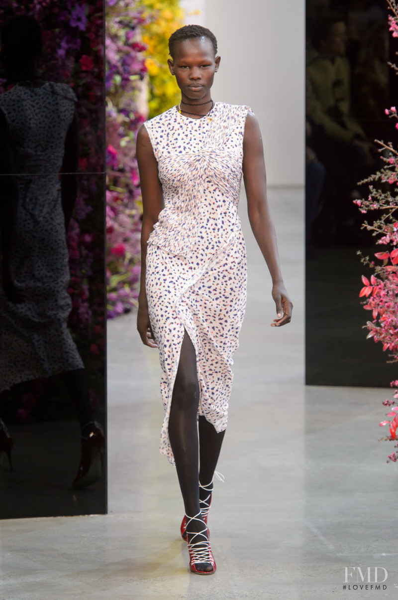 Shanelle Nyasiase featured in  the Jason Wu fashion show for Autumn/Winter 2018
