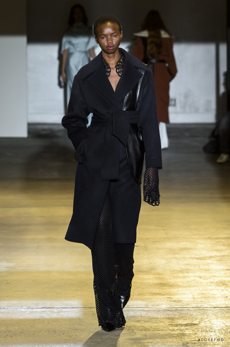 Akiima Ajak featured in  the Self Portrait fashion show for Autumn/Winter 2018