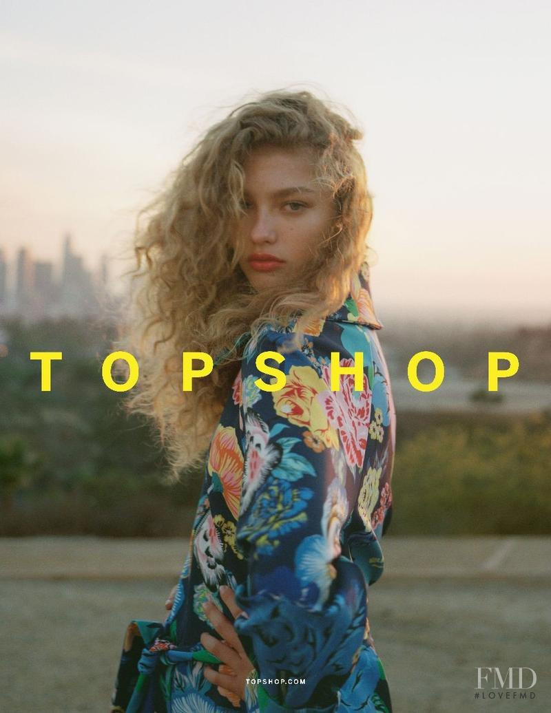 Dorit Revelis featured in  the Topshop advertisement for Spring/Summer 2018