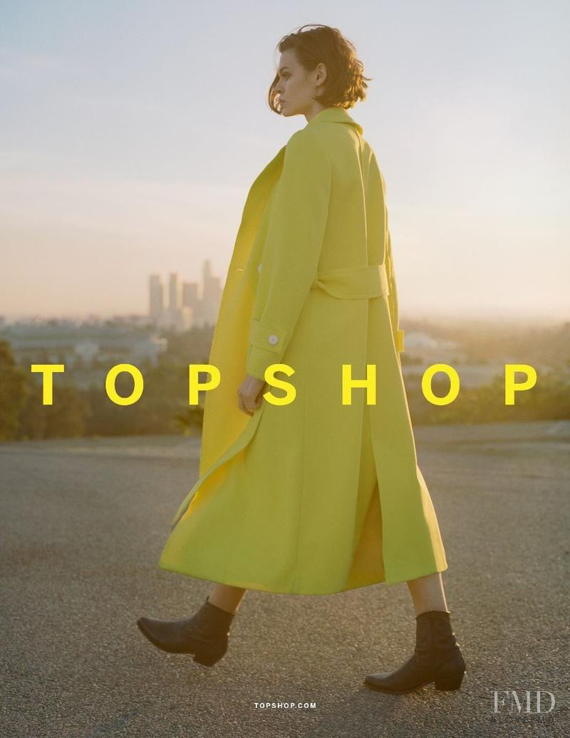 Cara Taylor featured in  the Topshop advertisement for Spring/Summer 2018