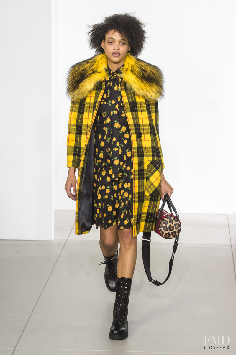 Aya Jones featured in  the Michael Kors Collection fashion show for Autumn/Winter 2018