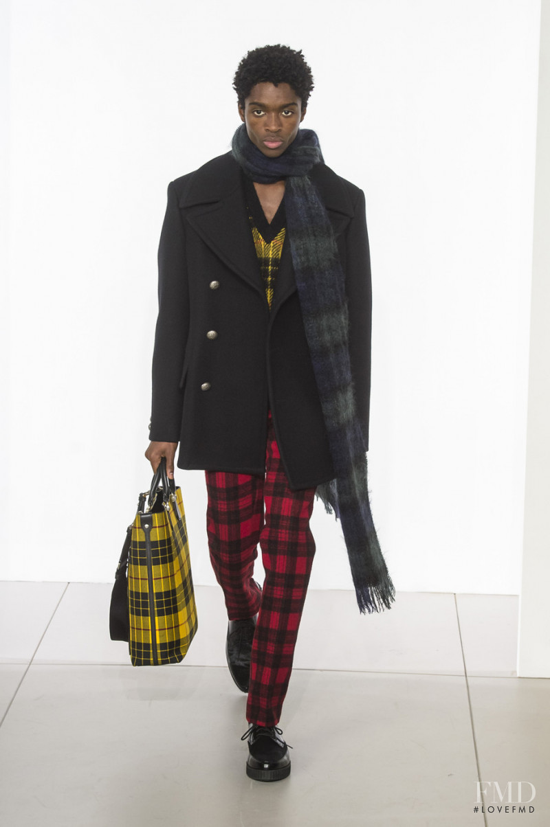 Alton Mason featured in  the Michael Kors Collection fashion show for Autumn/Winter 2018