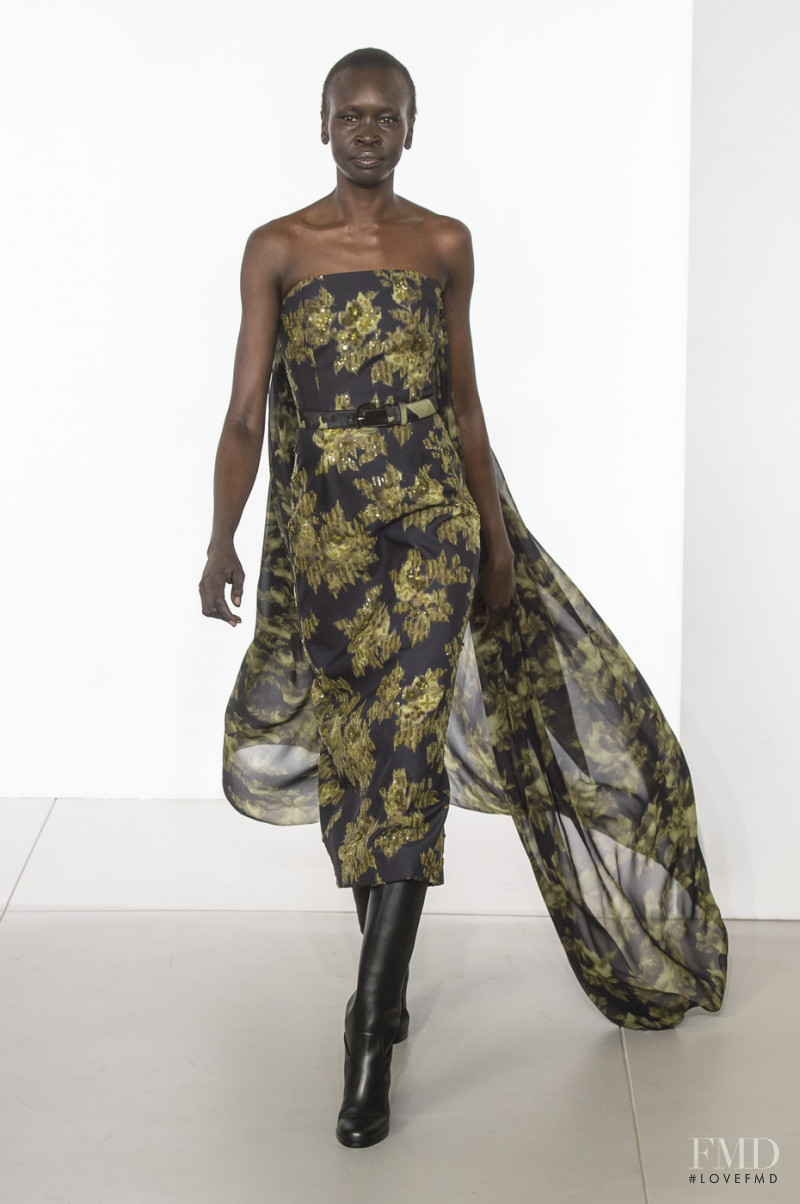 Alek Wek featured in  the Michael Kors Collection fashion show for Autumn/Winter 2018