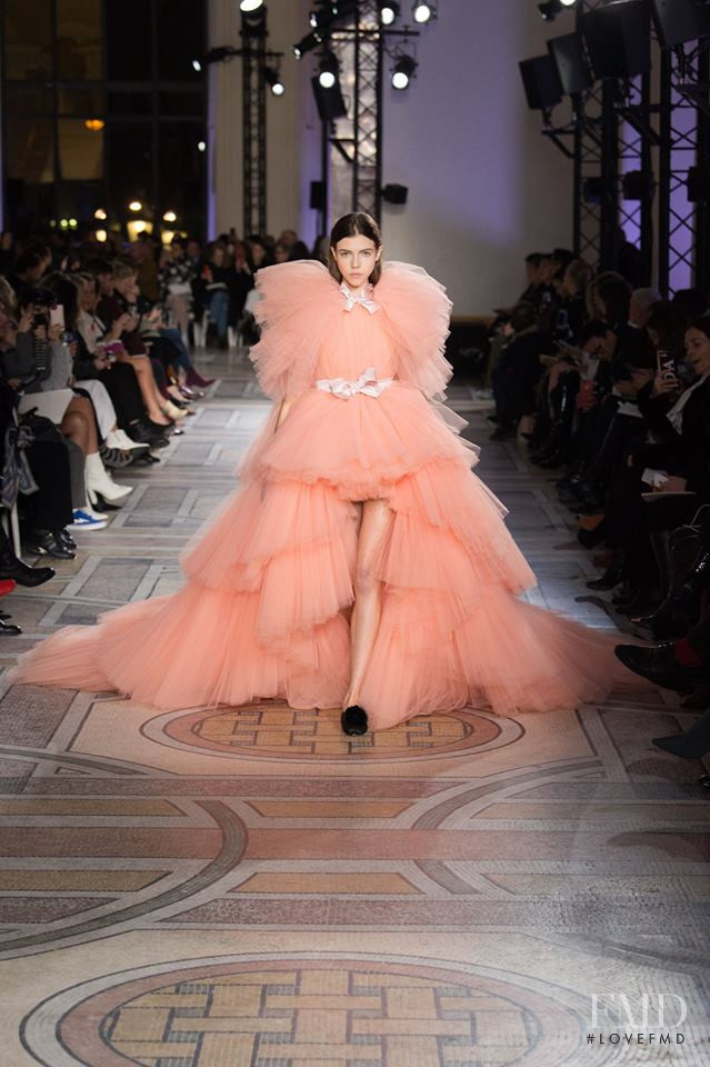 Lea Julian featured in  the Giambattista Valli Haute Couture fashion show for Spring/Summer 2018