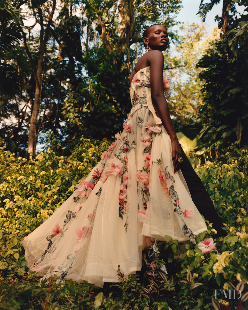 Shanelle Nyasiase featured in  the Alexander McQueen advertisement for Spring/Summer 2018
