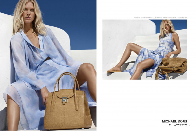 Iselin Steiro featured in  the Michael Kors Collection advertisement for Spring/Summer 2018