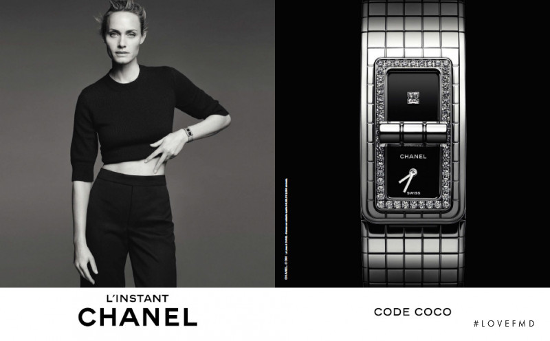 Amber Valletta featured in  the Chanel Watches L\'instant Chanel "Code Coco" advertisement for Spring/Summer 2018