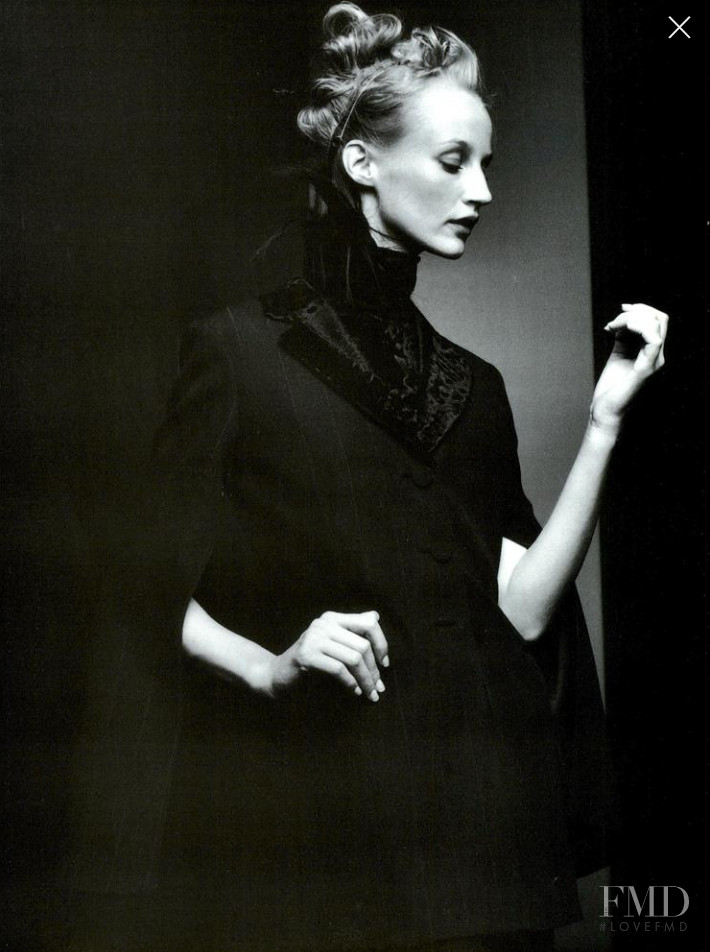 Esther de Jong featured in  the Gianfranco Ferré advertisement for Autumn/Winter 1999