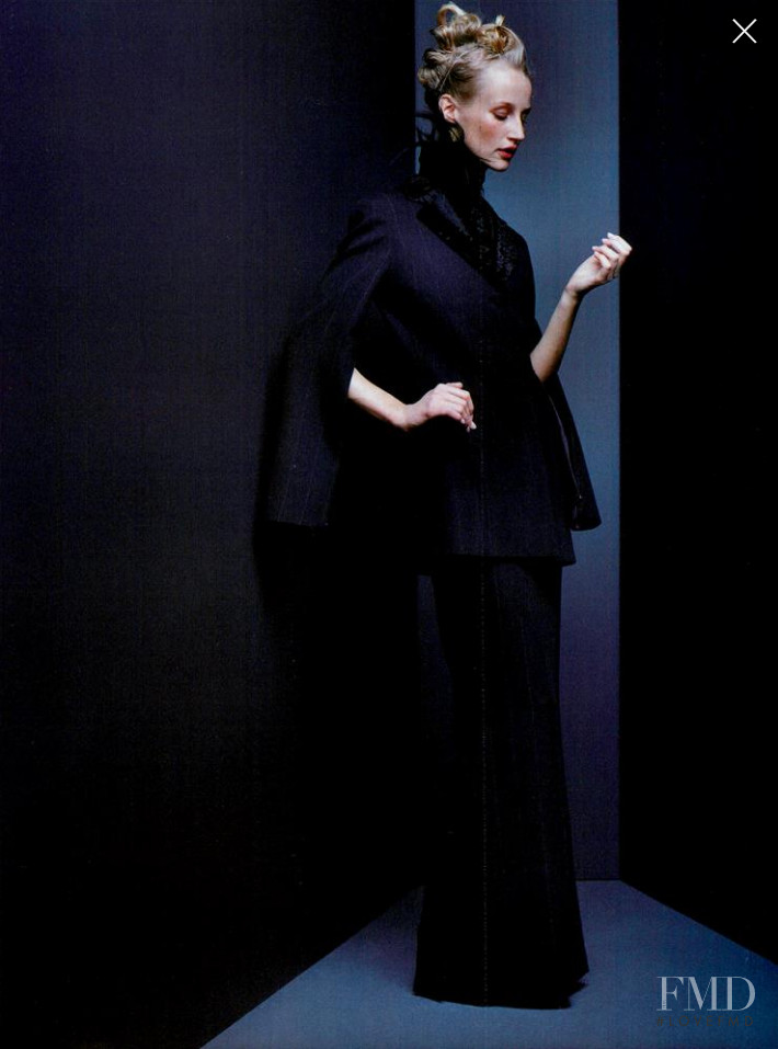 Esther de Jong featured in  the Gianfranco Ferré advertisement for Autumn/Winter 1999