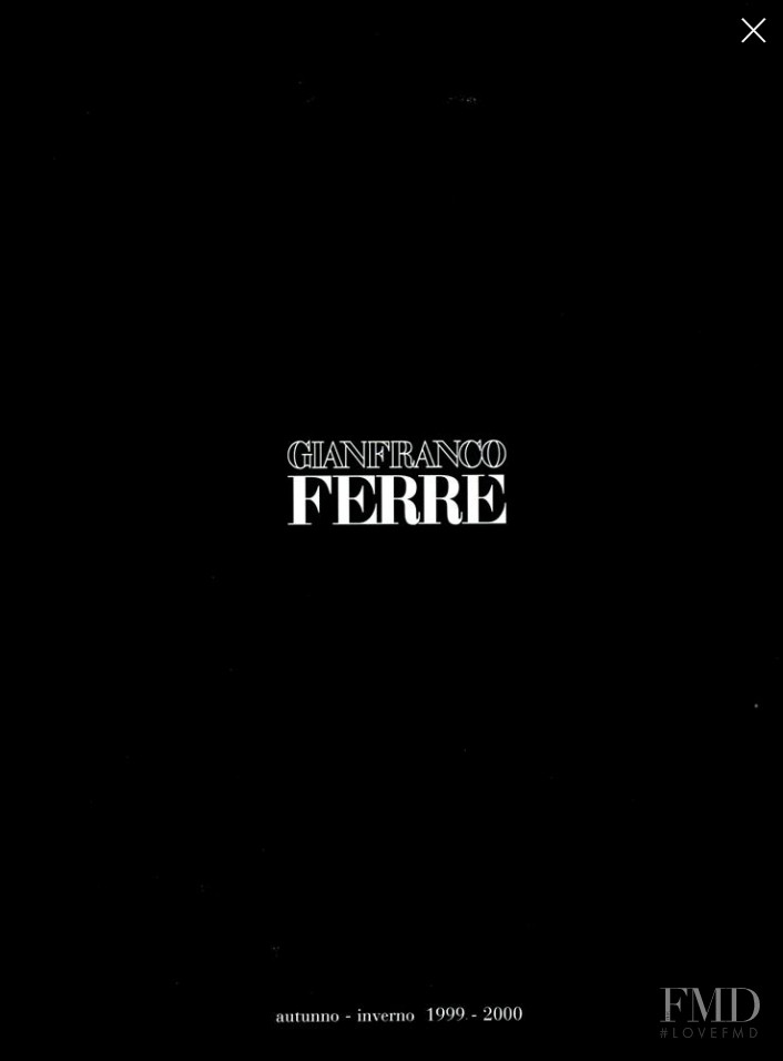 Gianfranco Ferré advertisement for Autumn/Winter 1999