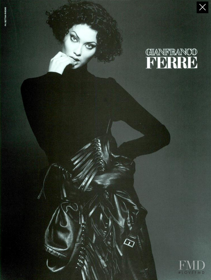 Shalom Harlow featured in  the Gianfranco Ferré advertisement for Autumn/Winter 1994