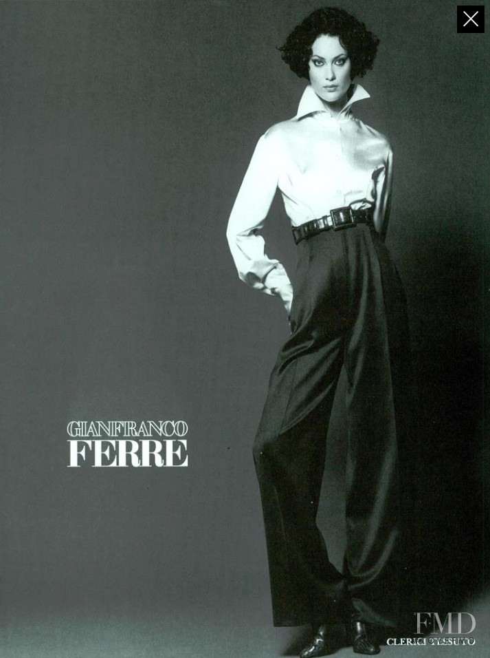 Shalom Harlow featured in  the Gianfranco Ferré advertisement for Autumn/Winter 1994