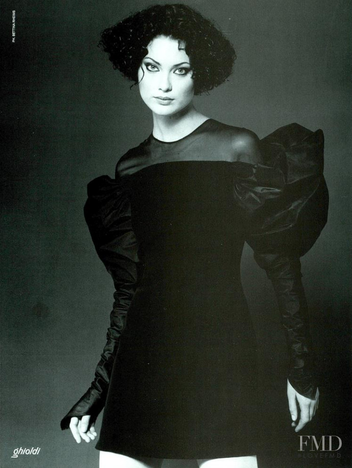 Shalom Harlow featured in  the Gianfranco Ferré advertisement for Autumn/Winter 1994