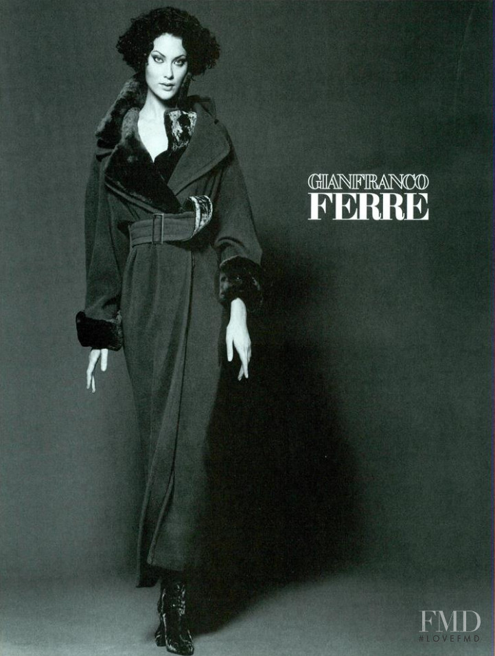 Shalom Harlow featured in  the Gianfranco Ferré advertisement for Autumn/Winter 1994