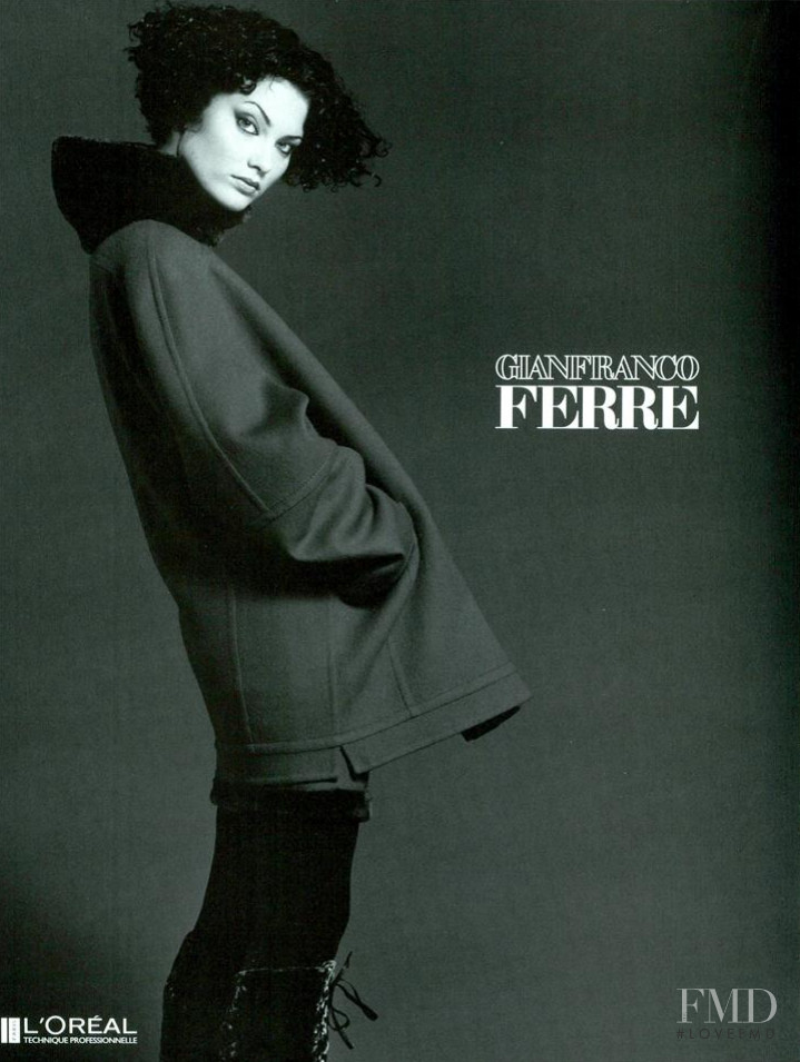 Shalom Harlow featured in  the Gianfranco Ferré advertisement for Autumn/Winter 1994