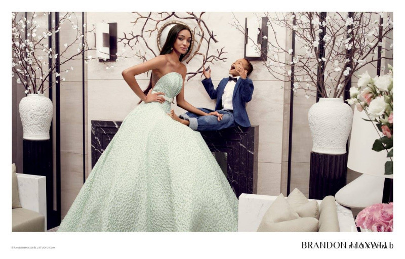 Jourdan Dunn featured in  the Brandon Maxwell advertisement for Spring/Summer 2018