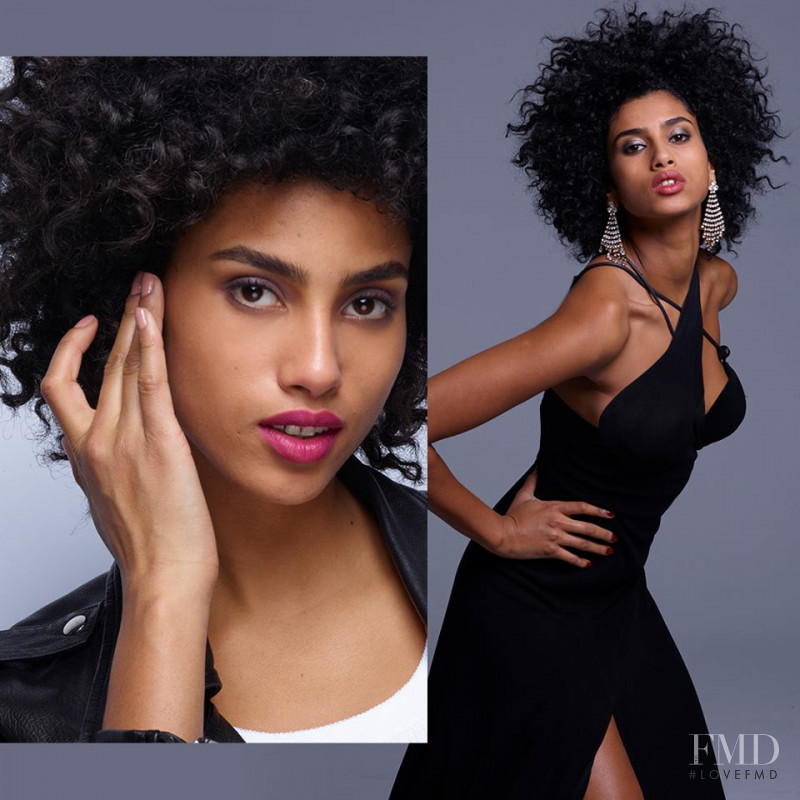 Imaan Hammam featured in  the Revlon Live Boldly advertisement for Spring/Summer 2018