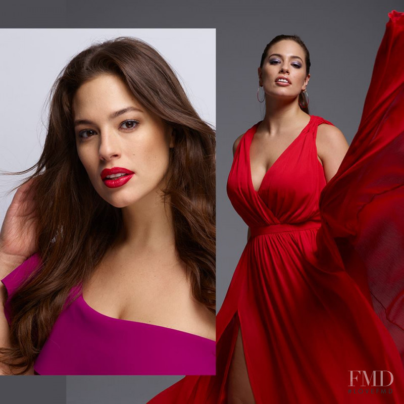 Ashley Graham featured in  the Revlon Live Boldly advertisement for Spring/Summer 2018