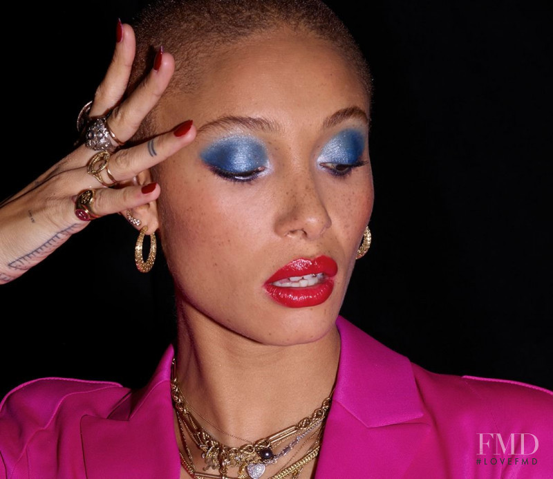 Adwoa Aboah featured in  the Revlon Live Boldly advertisement for Spring/Summer 2018