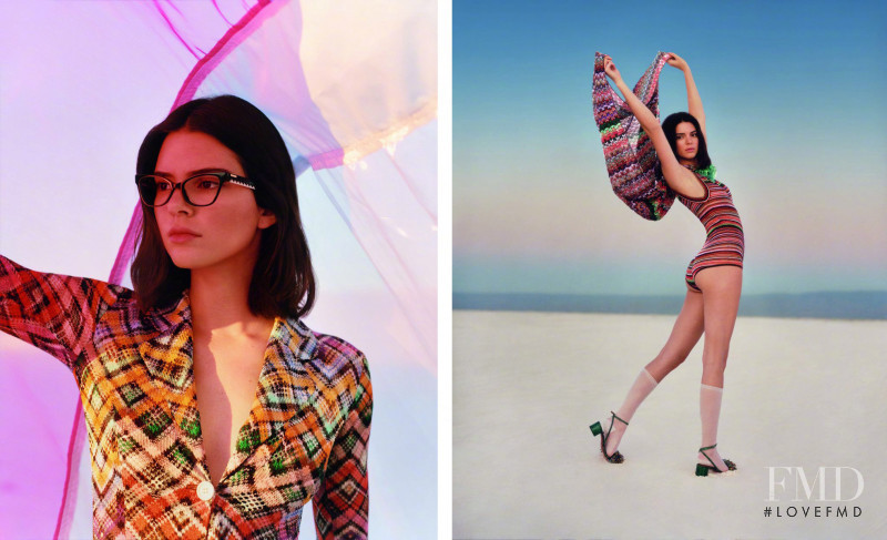 Kendall Jenner featured in  the Missoni advertisement for Spring/Summer 2018
