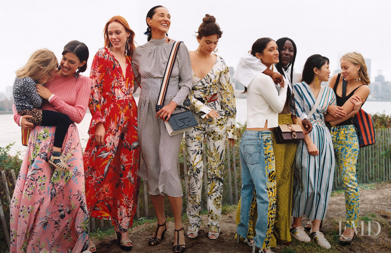Kiki Willems featured in  the Diane Von Furstenberg advertisement for Spring/Summer 2018