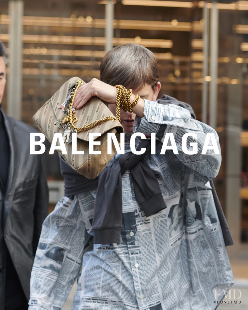 Stella Tennant featured in  the Balenciaga advertisement for Spring/Summer 2018