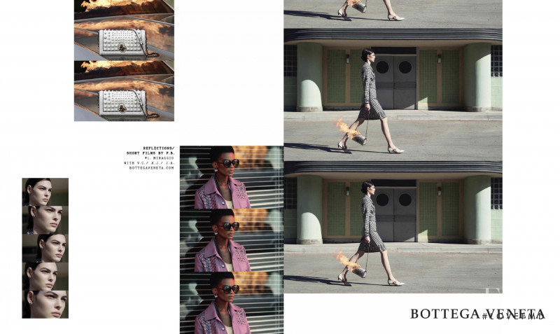 Vittoria Ceretti featured in  the Bottega Veneta advertisement for Spring/Summer 2018