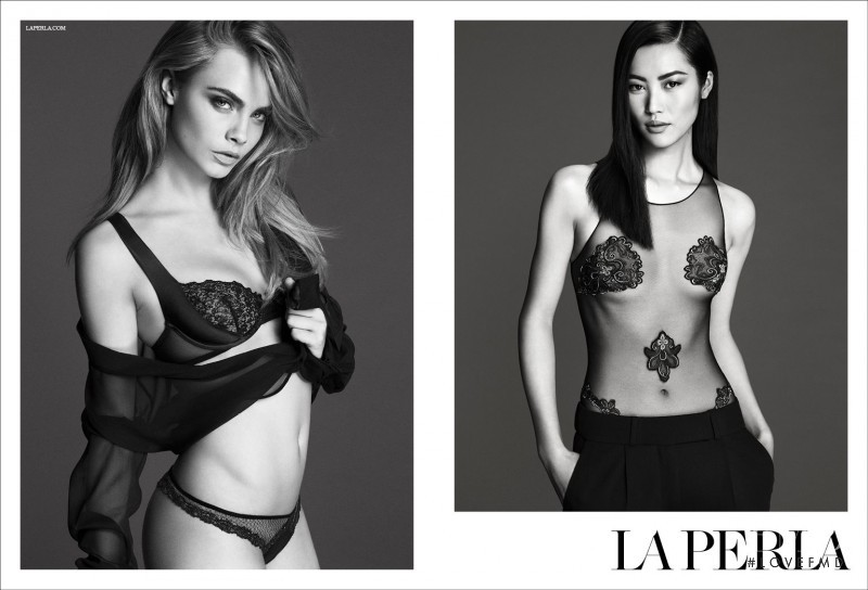 Cara Delevingne featured in  the La Perla advertisement for Spring/Summer 2014