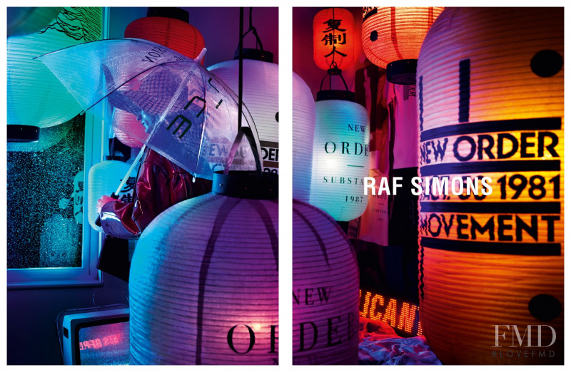 Raf Simons advertisement for Spring/Summer 2018