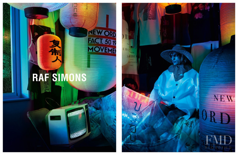 Raf Simons advertisement for Spring/Summer 2018