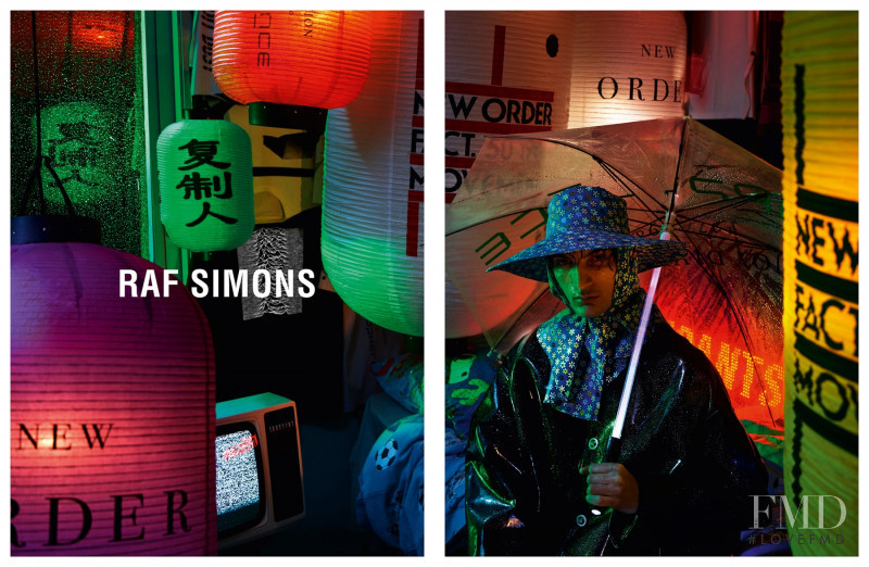 Raf Simons advertisement for Spring/Summer 2018