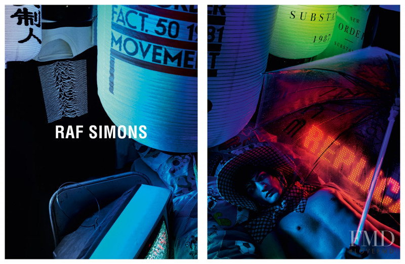 Raf Simons advertisement for Spring/Summer 2018