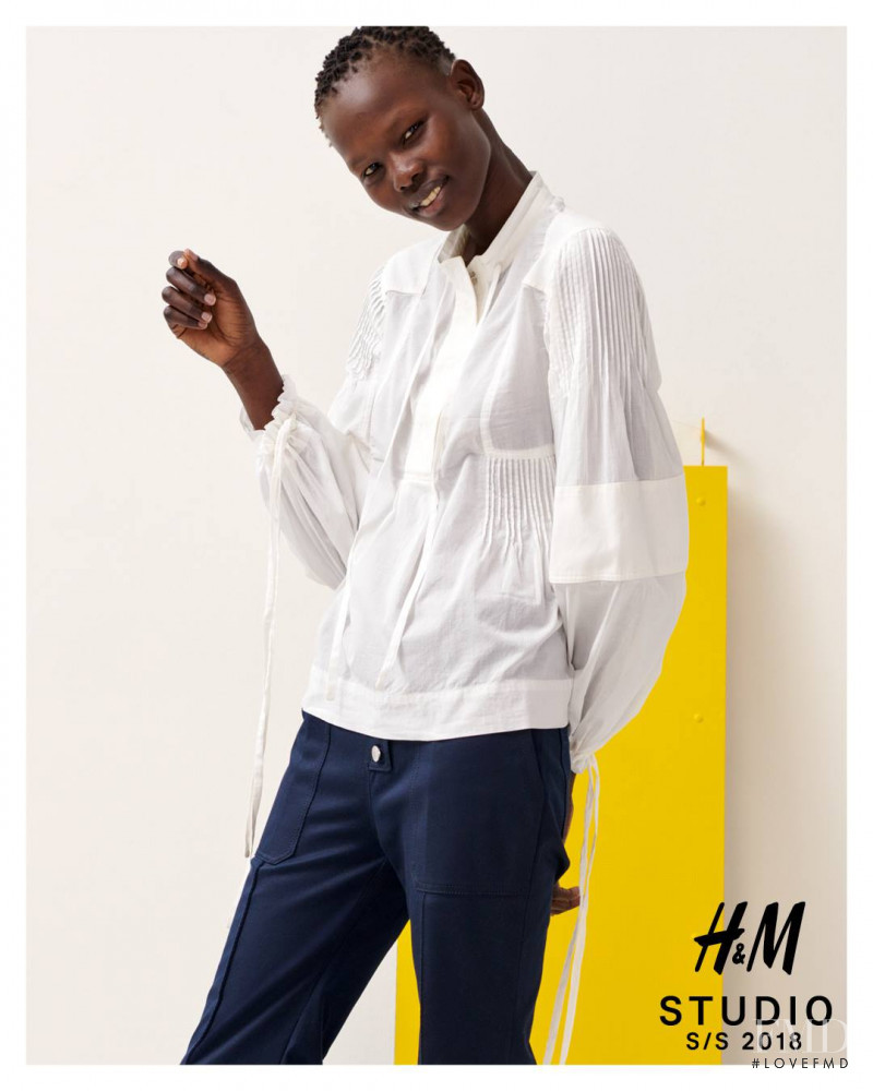Shanelle Nyasiase featured in  the H&M Studio advertisement for Spring/Summer 2018